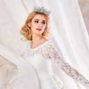 Gold Crown for Women Crystal Princess Tiaras Rhinestone Queen Headband Wedding Bridal Hair Accessories Birthday Prom Pageant Party Coming of Age Ceremony Photo Props (SilverB)