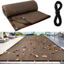 Pool Leaf Net Cover with Gromments and Ropes, 20 x 40 FT Mesh Pool Covers for Inground/Above Ground Swimming Pools, Keep Leaves Out of Your Pool, Tear Resistant, UV Resistant, Reatherproof