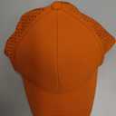 VOBOOM Men Quick Dry Baseball Cap Laser Cut Mesh Ball Curved Brim Snapback Hat Orange