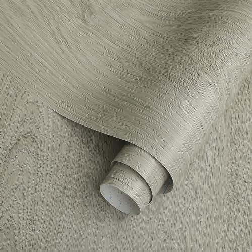 Pack Of 5 Fiula Gray Wallpaper Peel and Stick Wallpaper Wood Grain Wallpapers 197 "x17.5 Self-Adhesive Wall Paper Removable Sticky Gray Woodgrain Wall Paper Vinyl