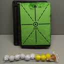 Golf Hitting Mats Outdoor Indoor,Golf Practice Mat with Instant Swing Path 3 Replaceable Golf Swing Training Mats Heavy Duty Non-Slip Rubber Base with Tees & Balls for Training, Driving, Chipping