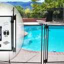 Pool Fence DIY by Life Saver Self-Closing Gate Kit, Black (Pack of 1)