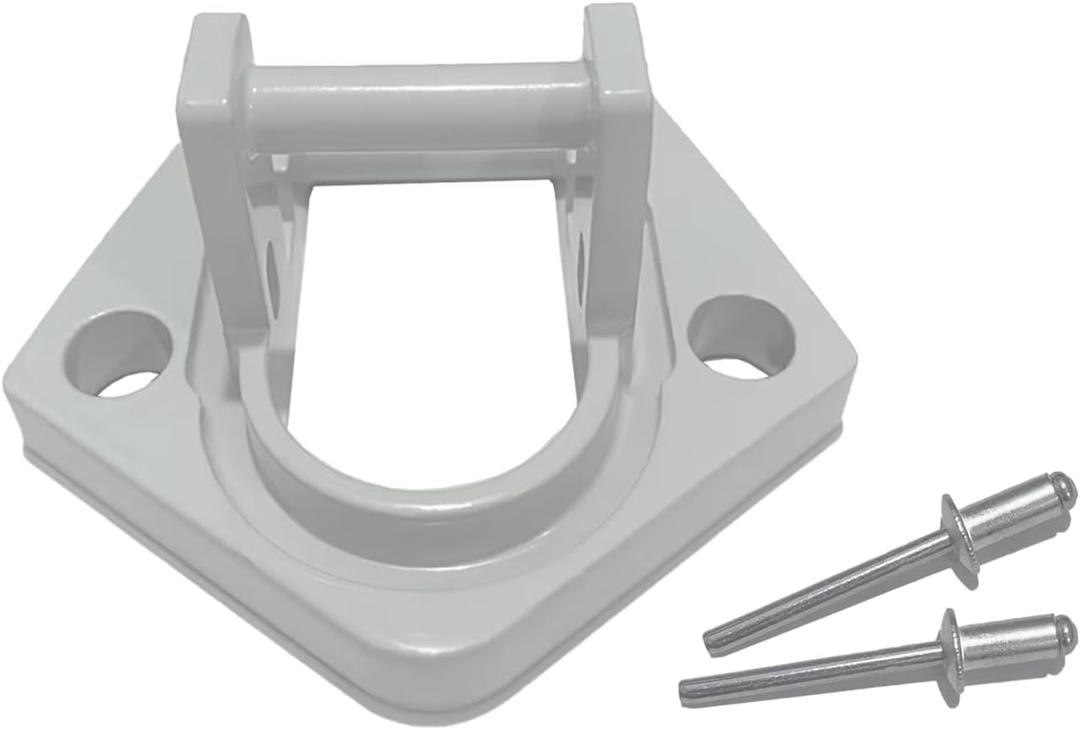 Aluminum RV Awning Bottom Bracket Foot Replacement Part for Sunchaser II (Right or Left (Bracket-U1)