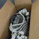 JOYIN 5.6 FT Halloween Posable Life Size Skeleton, Full Body Realistic Bones with Movable Joints, Giant Skeletons Halloween Decorations for Indoor Outdoor Haunted House Props, Spooky Scene Party Decor (Yellow)