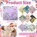 Tegeme 60 Pcs Church Gifts Bulk Handkerchiefs for Women Prayer Cloth Christian Handkerchiefs Bible Verse Gift