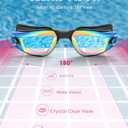 2 x Swim Goggles, 2 Pack Swimming Goggles Anti Fog No Leaking UV Protection Wide View For Adult Women Men Youth (Blue&pink)