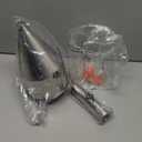 Stainless Steel Pancake Batter Dispenser with Squeeze Handle and Multi-Nozzle, for Pancakes, Cupcakes, and Baked Goods. 40 oz