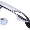 MOTOKU Front Left Chrome Exterior Door Handle and Cover Set for Honda Accord 2013-2017 Pilot 2015-2020 LH Driver Side w/Keyhole w/o Smart Key Entry