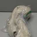 Boho Bathroom Rugs - Half Circle Cotton Mat with Crochet Insert and Tassels - Non-Slip Bohemian Rug for Bath, Bedroom or Entryway - Neutral Cream Decorative Rug - 42x22 Soft Machine Washable (Off-white)