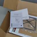 RUSTOWN Farmhouse Medicine Cabinet with 2 Barn Door, Wood Wall Mounted Storage Cabinet with Adjustable Shelf and Towel Bar, 3-Tier Bathroom Cabinet for Bathroom, Living Room(Washed Oak, Medium)