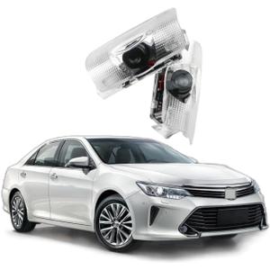 2Pcs Car Door Lights 3D LED Car Compatible with Highlander/Camry/Prius/Sienna/Tundra/Venza, Logo Projector Lights