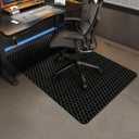 Vicwe Office Chair Mat for Carpet, 55"x36" Anti-Slip Waterproof Floor Protector Desk Chair Mat for Rolling Chairs, Heavy Duty Chair Mat with Studs,Easy Glide Floor Mat for Home,Gaming (Black)