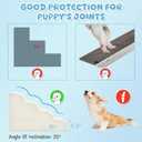 Mesa Lemon Dog Steps for Small Dogs, 4-Step Pet Ramp Stairs for High Beds and Sofa, Non-Slip Pet Stairs for Small Dogs and Cats, Removable and Easy to Clean Cover, Beige