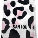 2 x Magic Self-Adhesive Cosmetic Makeup Storage Bag for Travelling, Protectable Travelling Organizer, Easy-Packing Cosmetic Bag Magic Patch Cloth, Camera Lens Protection Wrap, Camera Bag, (Pink Leopard)