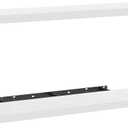 AMADA HOMEFURNISHING Floating Shelves Wall Mounted, 47 x 8 Inch Wall Shelves for Bathroom, Bedroom, Living Room, White Shelves Set of 2