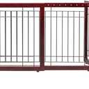 VINGLI Dog Gate for Stairs Free Standing Pet Gate for Driveway, Solid Wood Puppy Doggie Gates for Indoors Adjustable from 40" to 71" Wide