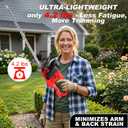 22" Cordless Hedge Trimmer for Milwaukee M18 Battery (Tool Only), 4.2Lbs Lightweight Bush Trimmer with Dual-Action Blade & Reduced Vibration, 3/5" Cut Capacity Shrub Clippers for Yard