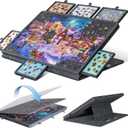 1000 Piece Tilting Jigsaw Puzzle Board with 2-in-1 Stand & Cover, 3 Angle Adjust Puzzle Table with 6 Colorful Drawers, Lightweight Jigsaw Game Boards for Adults