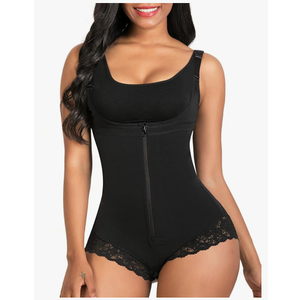 SHAPERX Women's Fajas Colombianas Shapewear Postpartum Tummy Control Body Shaper Butt Lifter Bodysuit, M