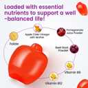 Organic Apple Cider Vinegar Gummies Sugar Free, Keto ACV Gummies: Apple Cider Vinegar with Mother, Vitamin B12 & B6, Beetroot | Gut Health, GMO Free & Vegan, Metabolism, Energy Gummy - 60 Count..