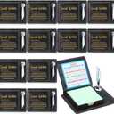 Thenshop 12 Pcs Social Worker Appreciation Gifts Bulk Sticky Note Holder Thank You Inspirational Quote for Women Men Nurse Employees Coworker Self Adhesive Office Note Pad Holders (Motto)