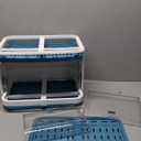 Kitchen Dish Drying Rack Plastic Dustproof Drain Storage Box Basket Cutlery Holder Utensil Organizer