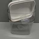 TBMAXS Flour Sugar Storage Containers, 2Pack 2.9 Qt + 4.75 Qt Food Storage Container with Pop-to-Flip Lids for Rice Dog Food Dog Treat Storage, Kitchen Organizers and Storage