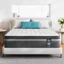 TeQsli Full Mattress, 10 Inch Full Mattress Hybrid, Gel Memory Foam with Full Size Mattress in a Box & Individually Pocketed Springs for Pressure Relief