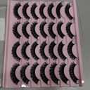 False Eyelashes Russian Strip Lashes Volume Fake Eyelashes Extension D-Curly Wispy Handmade Soft Reusable 14 Pairs Lashes Pack