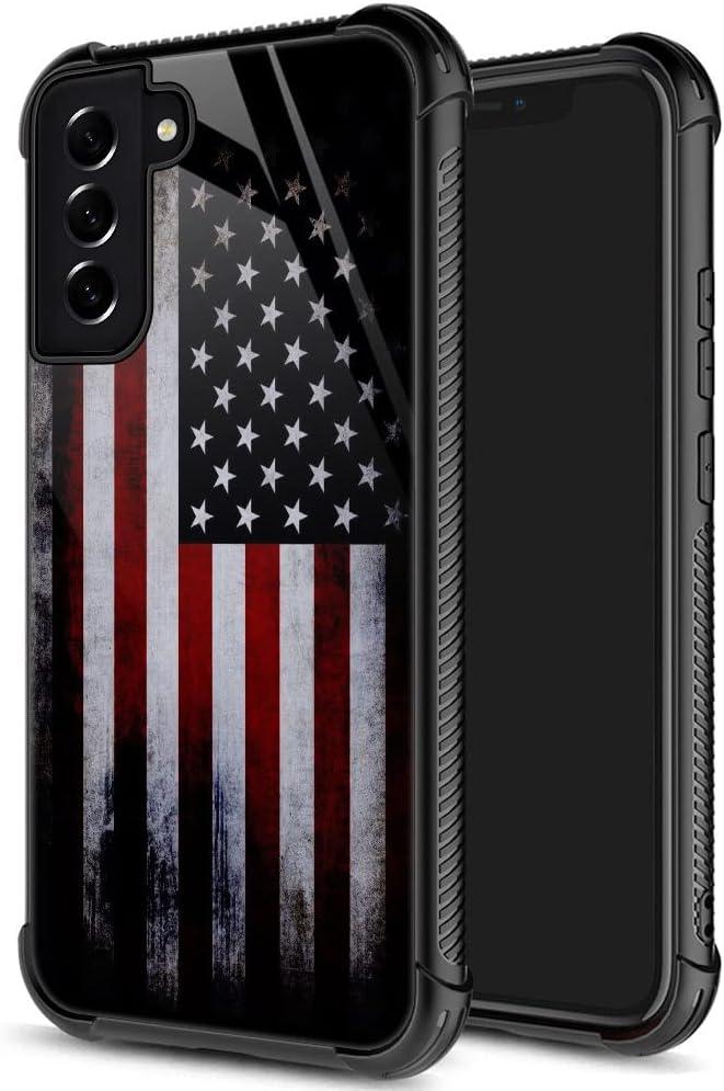 ZHEGAILIAN for Samsung Galaxy S22 Plus Case, Military-Grade Protection, All-Around Shockproof Corners, Anti-Scratch Phone Case for Samsung Galaxy S22 Plus - Old Flag