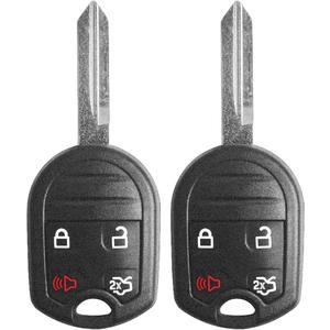 Remote Fobs Fits for Ford Explorer 2001-2015| Mustang 2005-2014| Expedition 2003-2017| Edge 2007-2015 Focus 2006-2011| Lincoln Mercury Sable 2000-2009 Mazda Keyless Entry CWTWB1U793 4D63 Chip 40/80bit (4Btn x2)
