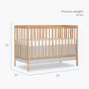Dream On Me Synergy 5-in-1 Baby Crib, Converts to Toddler Bed, Barnwood