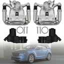 KAY02671XA KAY02661XA Left&Right Pair Rear Disc Brake Caliper w/Motor Compatible with Mazda CX-5 2016-2023 2.2L 2.5L