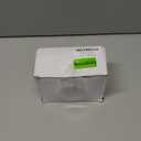 WEISHI 4 Pack Qtip Holder Dispenser - Cotton Ball, Swab, Round Pads, Floss , Small Clear Plastic Apothecary Jar Containers with Lids for Bathroom Storage and Organization, Vanity Organizer