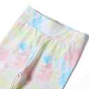 6 Pack Girls Printed Leggings High Waisted Yoga Pants for Girls Full Length Leggings Kids Stretchy Pants (4-5T, Multi 1)