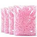 Praisebank Pony Beads, 4000pcs Pink Glitter, Beads for Jewelry Making, Beads for Crafts, Beads for Hair Braids.