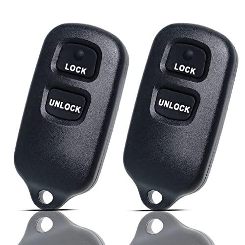 MechanMagic Key Fob Remote Replacement Fits for Toyota 4Runner 1999-2009/CELICA/RAV4 2001-2005/HIGHLANDER/PRIUS/TUNDRA/ECHO/SCION XB XA 2004-2006 Keyless Entry Remote Control HYQ12BBX (Pack of 2)