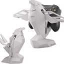 Controller Holder for Xbox/PS/Switch Monument Marble-Style Eagle Stand, Auto-Spreading Wings, Dual Placement, Scratch-Free Curved Tail Design