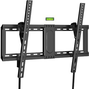 XINLEI Tilting TV Wall Mount for Most 37-82 inch Flat/Curved TV, Universal Low Profile Bracket, Fits 24/18/16 Studs, Max VESA 600x400mm Holds up to 132lbs MT5083