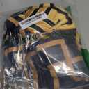 Mens Swim Trunks with Mesh Lining,Quick Dry Swimsuit Board Shorts Beach Pants Swimwear Bathing Suits (Large, Black and Golden Tiles Gold)