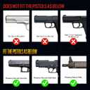 DEFENTAC 1800 Lumens Slidable Pistol Light with Quick Release, Rechargeable Tactical Flashlight with Strobe/Momentary for Guns with Pic-Rail (Not for Subcompact)