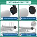 Conduit Carrier Kit for Safe Transport and Hold of 6" PVC Pipe, Reliable Protection Locking Mechanism Strong Stability, Black