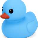 Jumbo Rubber Duck Bath Toy - 8" Giant Ducks Big Duckie Baby Shower Birthday Party Favors (Blue)