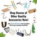 34 Inch Flex Rope (Large) - Bendable Fun Climbing Perch Cage Accessory Toy - Sugar Gliders, Squirrels, Degus, Marmosets, Monkeys, Parrots, Birds, Rats & Other Small Animals