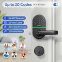 Keypad Door Lock with Handle: Keyless Entry Smart Lock for Front Door, NICE DIGI Electronic Digital Door Lock, Easy Installation