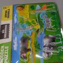 Big Discoveries Wooden Puzzle - Animal Wood Puzzles for Toddlers 2+ Years Old | Montessori Learning Puzzles for Kids - Great for Preschool Aged Boys and Girls (Safari Animals)