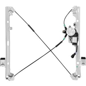 Front Driver Side Power Window Regulator with Motor (2 Pins) Fit for 2001-2006 Chevrolet Silverado 1500 3500, Avalanche Suburban GMC Sierra 1500 2500 3500 Yukon XL Cadillac Escalade, 741-644