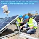 uxcell 10pcs Solar Panel End Clamp, Aluminum Z Brackets for Solar Panels Solar Mounting Brackets Kit for Solar Panel Pv Mounting System Accessories (32-50mm)