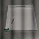 Glossy White Sturdy Acrylic Serving Tray with Handles-10x10Inch-Serving Coffee,Appetizer,Breakfast,Butler-Kitchen Countertop-Makeup Drawer Organizer-Vanity Table,Ottoman Tray-Decorative Tray