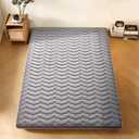 Premium Foam Japanese Futon Floor Mattress Queen Size 60"x 80",100% High Density Foam Comfortable Floor Mattress,3.2" Thicken Foldable Sleeping Pad,Dormitory Tatami Mat,for Adult and Kids (Gray)